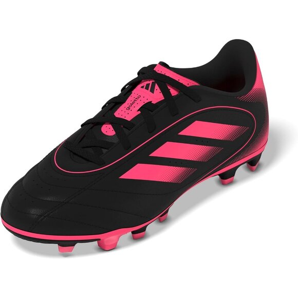 Unisex Child Black Pink Comfortable Goletto Ix Firm Multi Ground Lace Up Sneaker - Picture 1 of 7